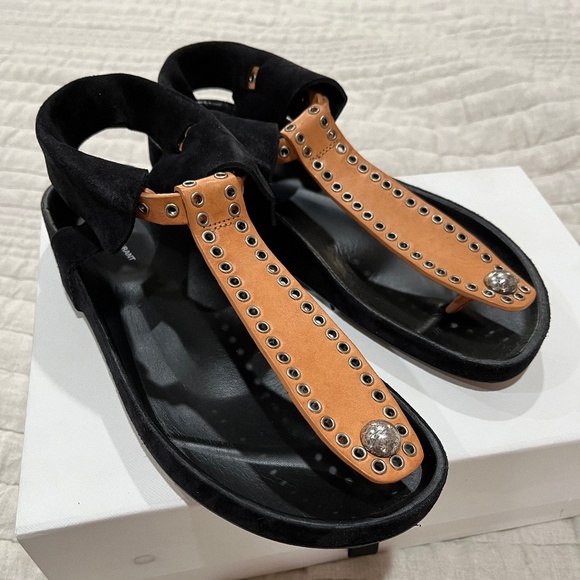 Isabel Marant Lapsy Eyelet Sandal NIB Size 37 - Picture 1 of 7